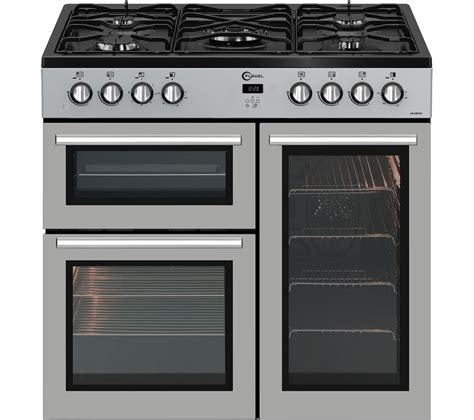 Buy Flavel Mln9frs 90 Cm Dual Fuel Range Cooker Silver And Black Free