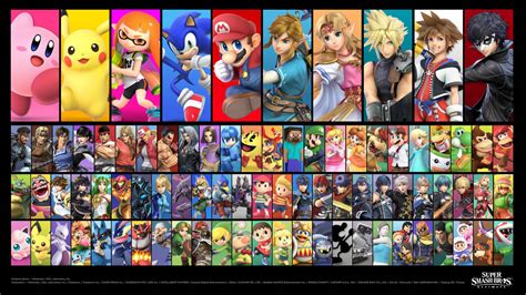 Super Smash Bros Ultimate Full Roster Wallpaper By Labuyo829 On