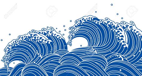 Blue wave, Japanese style | Landscapes - Water | Pinterest