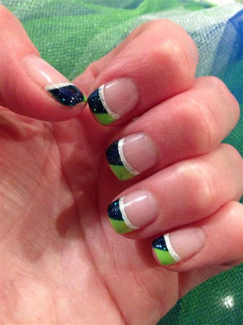 Seahawks Nails Sports Nails Seahawks Nails Design Green Nails