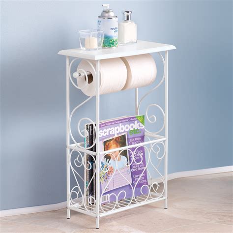 Buy products such as stream toilet paper stand nickel at walmart and save. Toilet Paper and Magazine Holder Table | Collections Etc.