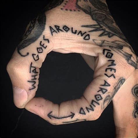 Gangster Finger Tattoos For Men