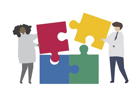 Teamwork Connecting Jigsaw Puzzle Piece Download Free Vectors