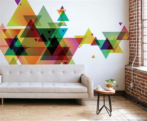 Abstract Geometry Wall Mural Abstract Murals Eazywallz