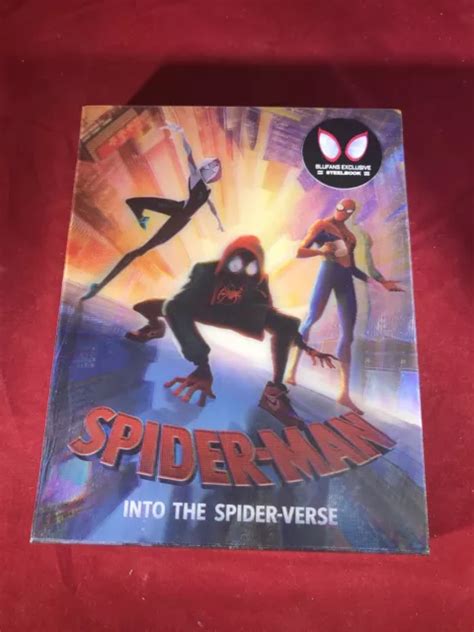 SPIDER MAN INTO THE Spider Verse 4K UHD Blufans Blu Ray Lenticular