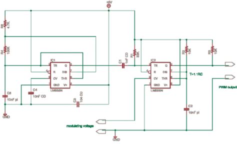 Pulse Width Modulation Using 555 Delabs Electronic Circuits