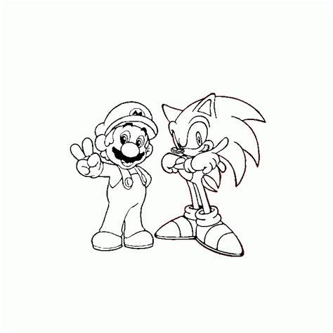 Mario And Sonic Pictures Coloring Home