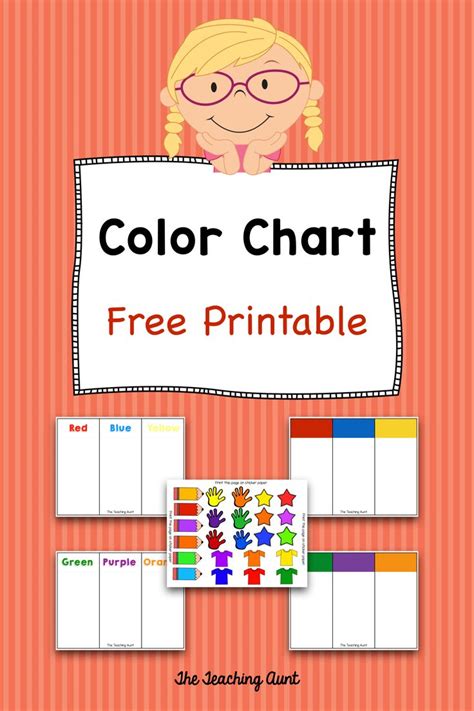 Color Charts for Toddlers and Preschoolers Free Printable  The