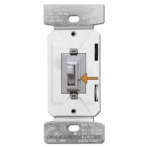 Gray Toggle Dimmer Switch Led Cfl Sp And 3 Way Kyle Switch Plates