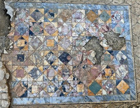 Archaeologists Uncover A Lavish Marble Floor From Ancient Rome In