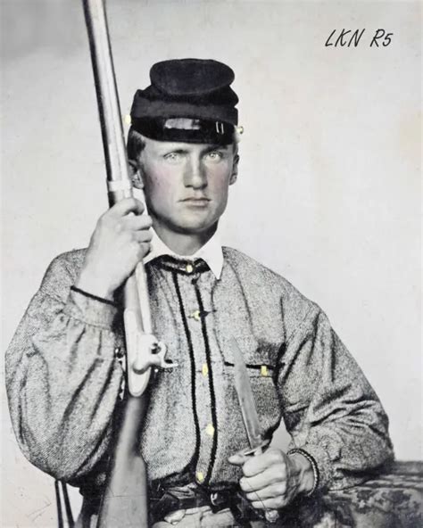 8 by 10 civil war photo print confederate soldier in kepi and battle shirt 8 77 picclick