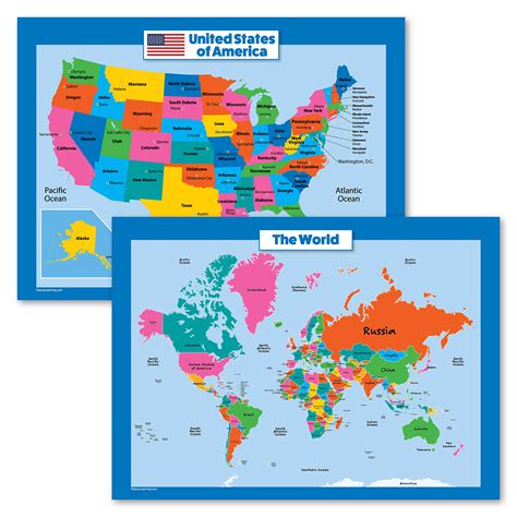 World Map Labeled United States Wayne Baisey