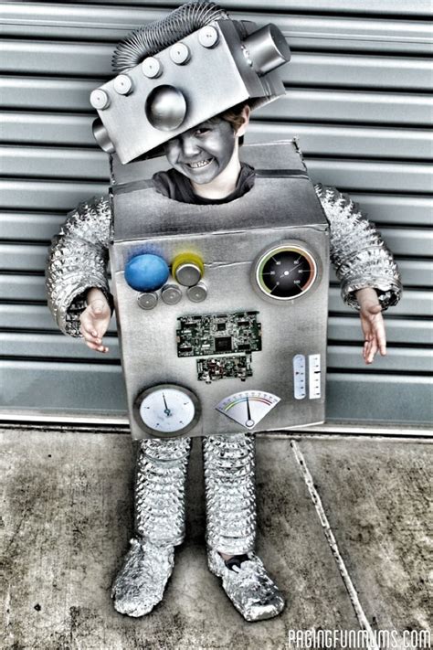 How To Make The Coolest Robot Costume Ever Homemade Halloween