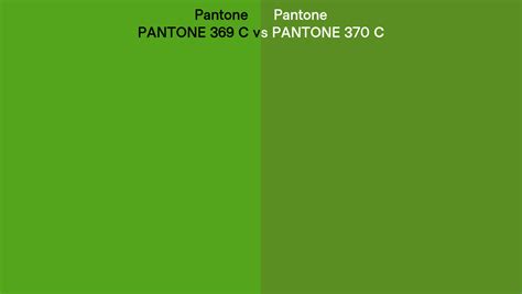 Pantone 369 C Vs Pantone 370 C Side By Side Comparison