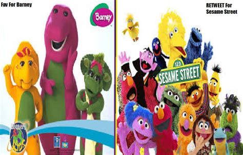 رجس💕 On Twitter Barney “princericoo Barney Or Sesame Street