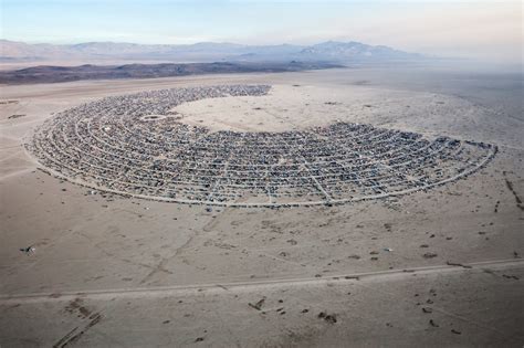 Aerial Photo Of Black Rock City Burning Man 2013
