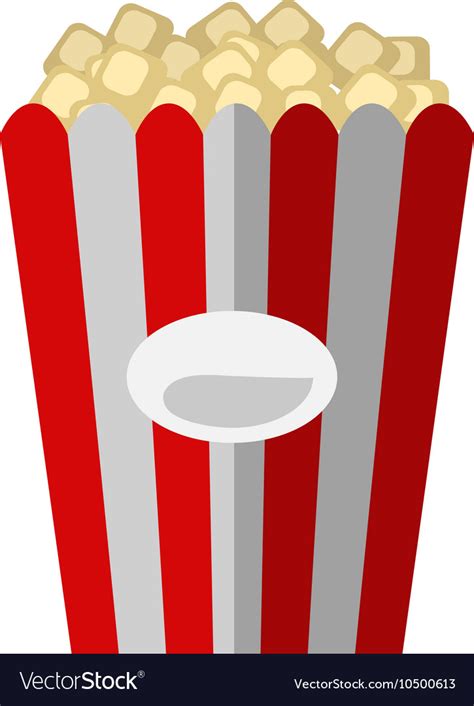 Popcorn Box Royalty Free Vector Image Vectorstock