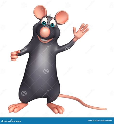 Funny Rat Cartoon Character Stock Illustration Illustration Of Wild