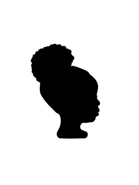 Little Black Girl Silhouette At Getdrawings Free Download