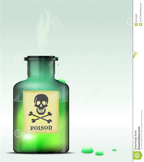 Glass Bottle Of Poison Royalty Free Stock Photos - Image: 23154688