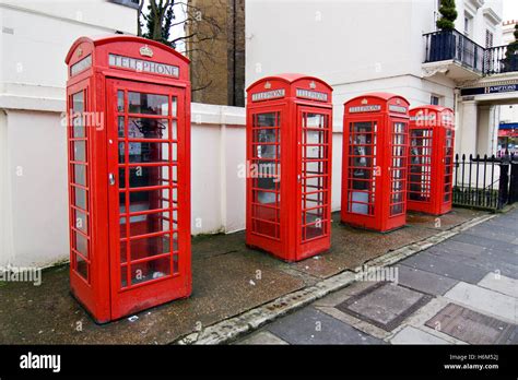 English Telephone Booths Stock Photo Alamy