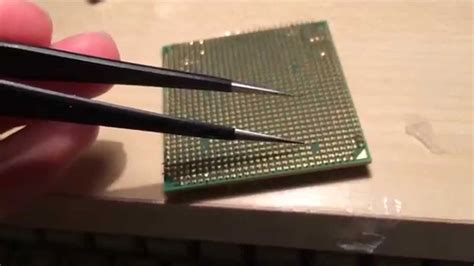On the red team you usually see sockets names, like am4 or tr4. Repairing an AMD Athlon 64 X2 CPU with Bent Pins - YouTube
