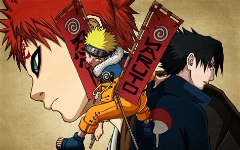 Uchiha Sasuke Naruto Shippuden Anime Boys Gaara