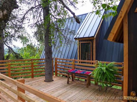 A Cozy A Frame Treehouse At The Mckinley Princess Wilderness Lodge In