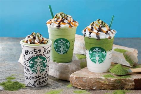 starbucks celebrates 20 years in west japan with matcha frappuccino and latte drinks in osaka