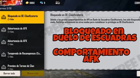 ¿quieres saber qué recompensas obtendrás al acabar la temporada en free fire? POR ESTAS RAZONES TE BLOQUEARON EN DUELO DE ESCUADRAS EN ...