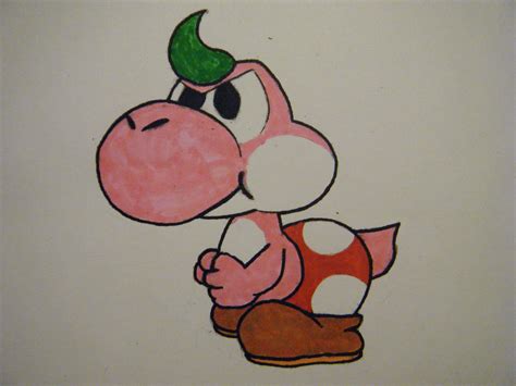 Pink Yoshi - Paper Mario: The Thousand Year Door by AlanDJsitonpickle