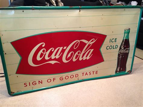 1958 Coca Cola Metal Sign Collectors Weekly