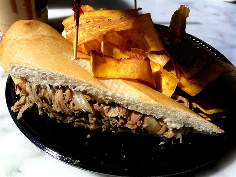 Pan Con Lechon Pan Con Lechon Shredded Pork Sandwich Cuban Sytle