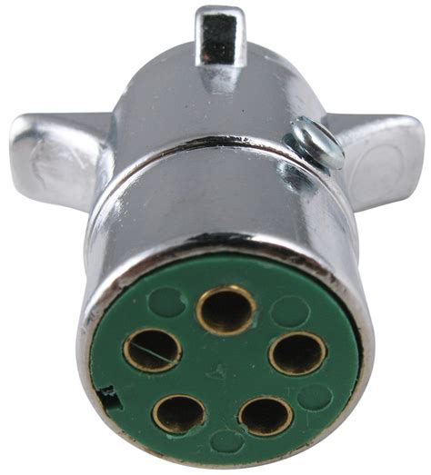 Confused about what trailer plugs you need? Pollak 5-Pole, Round Pin Trailer Wiring Connector - Chrome ...