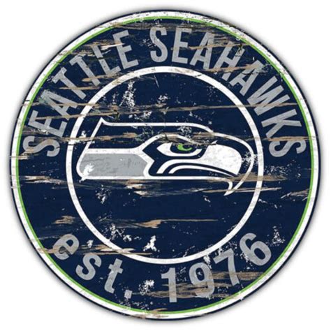 Seattle Seahawks Nfl Emblem Retro Car Bumper Sticker Decal 3 Or 5