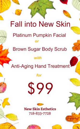 Fall Into New Skin Special Spa Specials Pumpkin