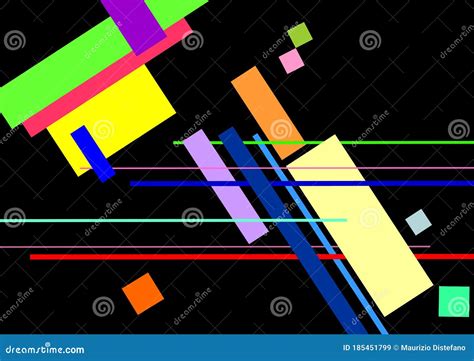 Digital Painting Abstract Geometric Colorful Vector Background With