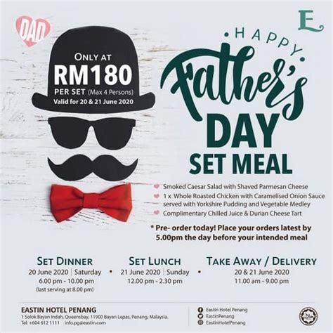 20 21 Jun 2020 Eastin Hotel Penang Fathers Day Promotion
