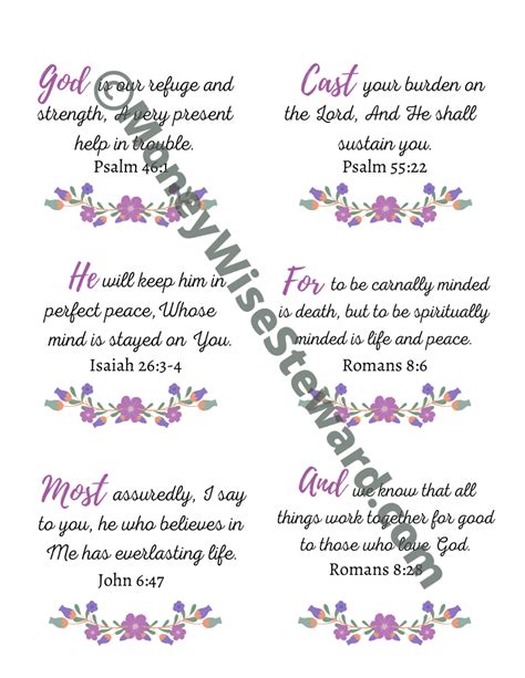Encouraging Bible Verses + Printable