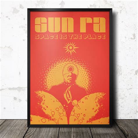 Sun Ra Orange Jazz Poster Magik City Cool T Shirts And Poster