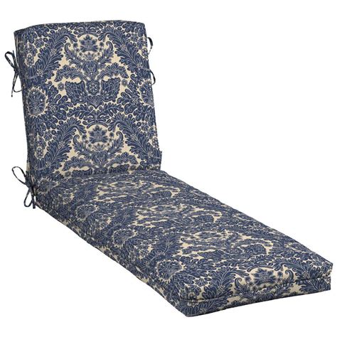 Use these lounge chair cushions and enjoy the optimum restful feeling. Hampton Bay Chelsea Damask Outdoor Chaise Lounge Cushion ...