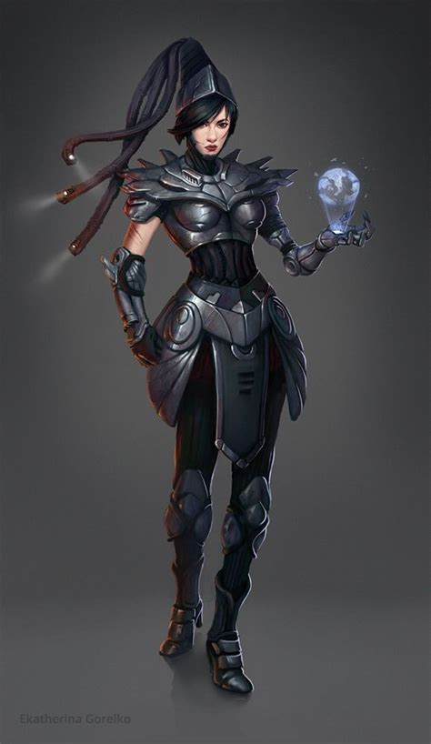 Female Dark Knight by Kristoff-Kristoff | Arte, Armaduras