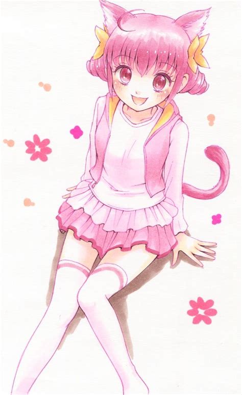 1girl D Animal Ears Blush Cat Ears Cat Tail Female Hoshizora Miyuki