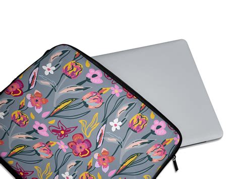 Floral Laptop Sleeve Pink Laptop Case Floral T For Her Etsy Uk