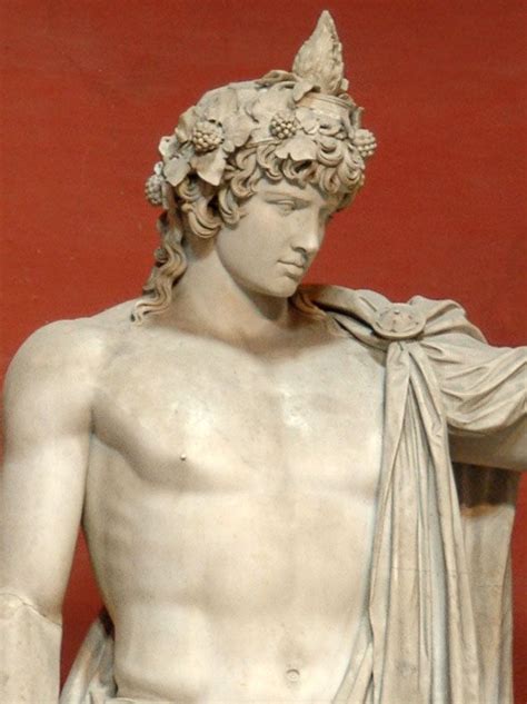 Colossal Statue Antinous As Dionysos—osiris Detail Marble 130s Ad