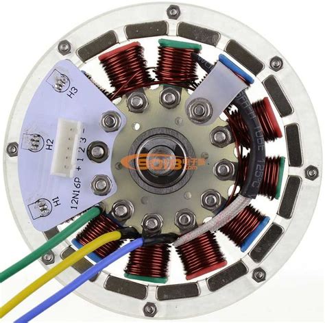 Disc Type 12n16p Dc Brushless Motor Permanent Magnet Outer Rotor Motor