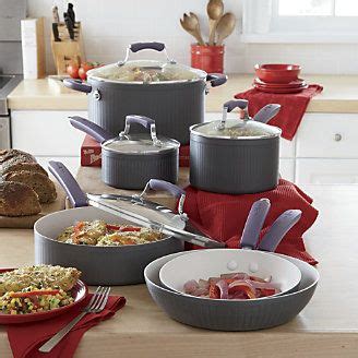 A cook is nothing without their. Paula Deen 10-Piece Hard-Anodized Nonstick Cookware Set ...