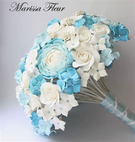 59 beautiful ice blue winter wedding ideas | happywedd.com. A Touch Of Beauty...: White And Light Blue Bridal Bouquet ...
