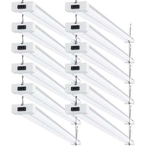 Sunco Lighting 12 Pack Led Utility Shop Light 4 Ft Linkable