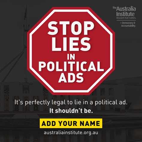 Truth In Political Advertising Before The Next Election The Australia